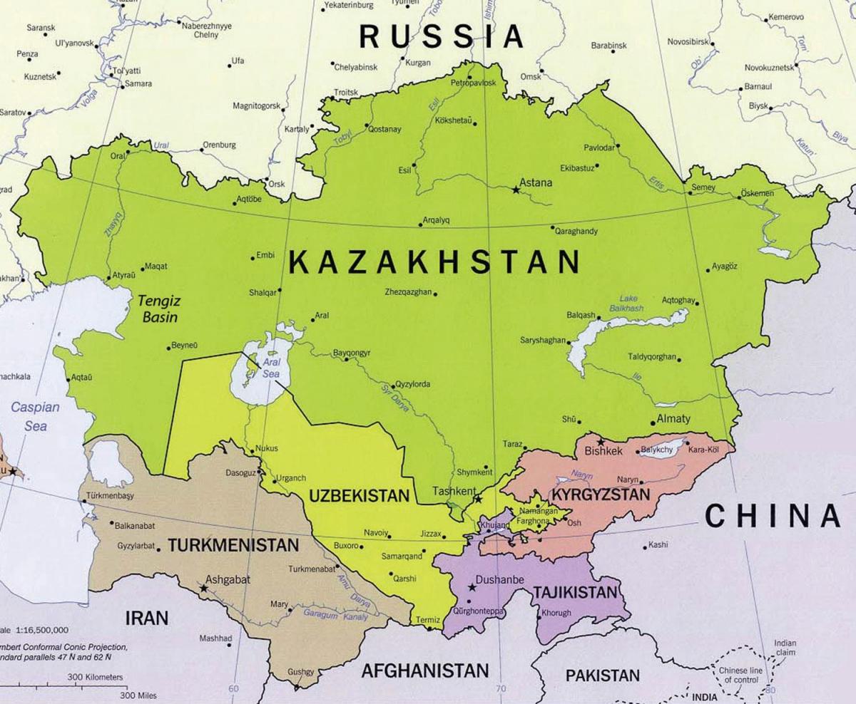 ramani ya tengiz Kazakhstan