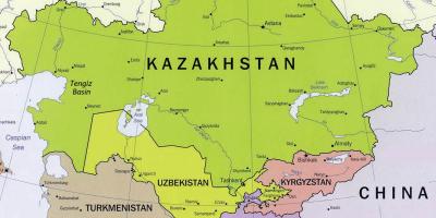 Ramani ya tengiz Kazakhstan